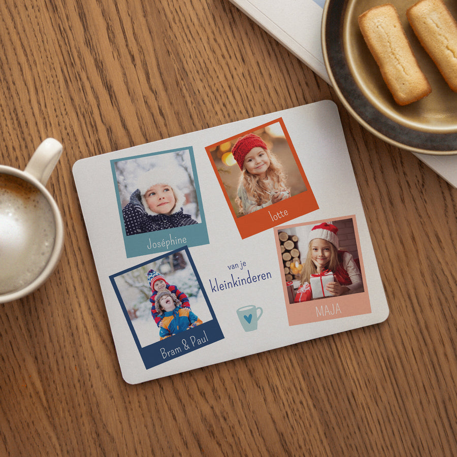 Muismat Eindejaar Rechthoek Mooie kerstvectoren foto