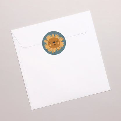 Sticker Geboorte Cirkel Klein Leeuw foto N° 3