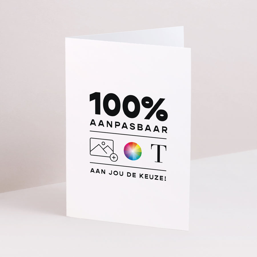 Condoleancekaart Overlijden Dubbel portretvenster Do It Yourself IV foto