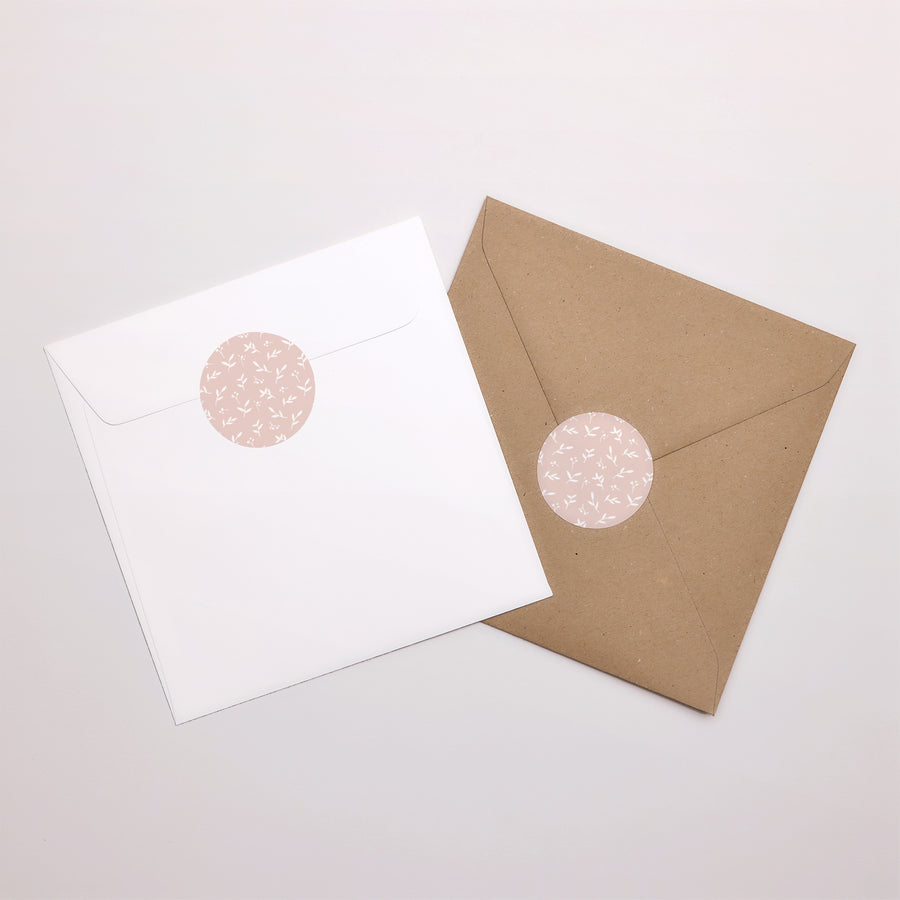 Sticker Geboorte Cirkel Brin de bonheur, rose tendresse foto