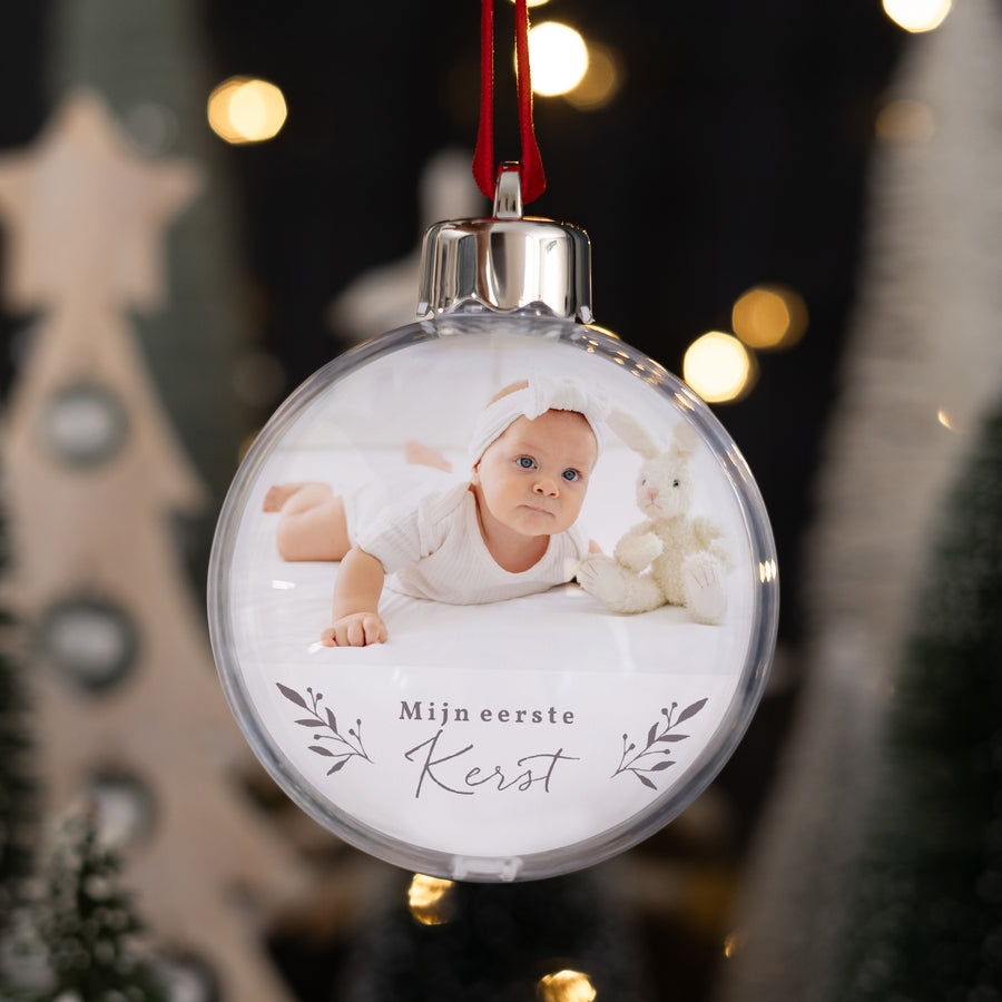 Kerstbal Eindejaar Ronde Fotomontage foto