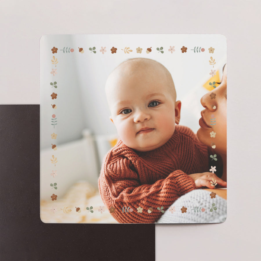 Bedankkaart Geboorte Set van 9, magnetisch. Tendance sylvestre foto