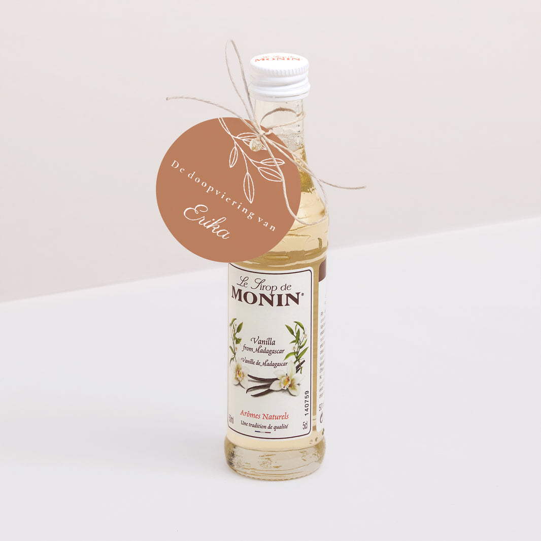 Cadeaulabel Doop Ronde Geestelijke voeding foto N° 3