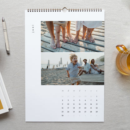 Kalender Eindejaar Muraal A3 Nieuw jaar, foto's van geluk foto N° 2