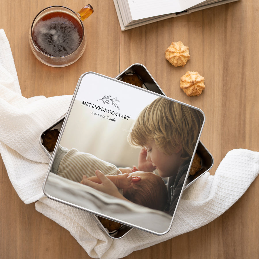 Metalen doos Objecten Vierkant Memory box foto