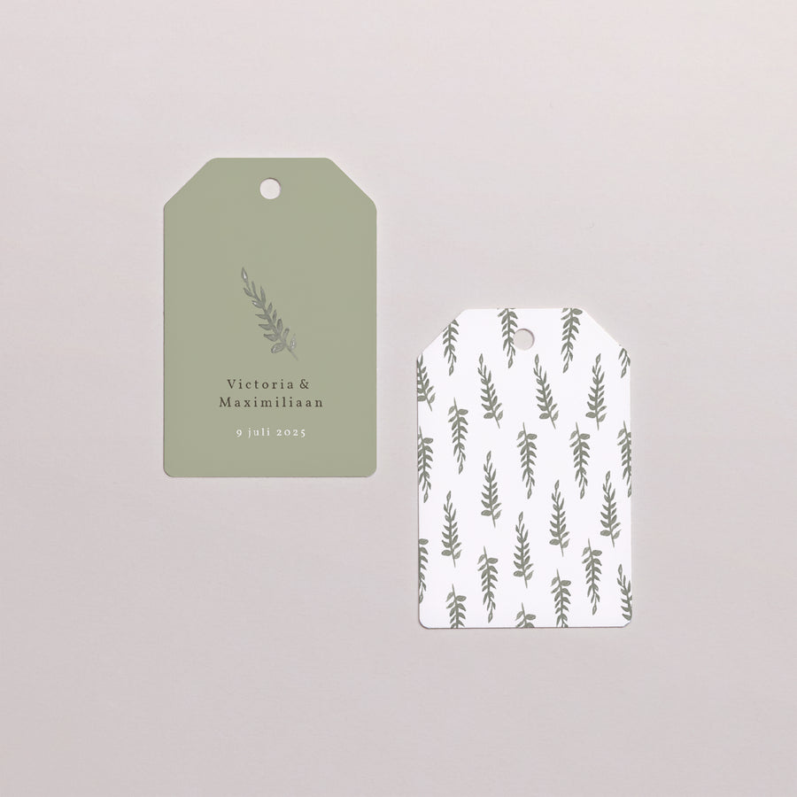 Cadeaulabel Huwelijk Vlag Neo Platteland foto