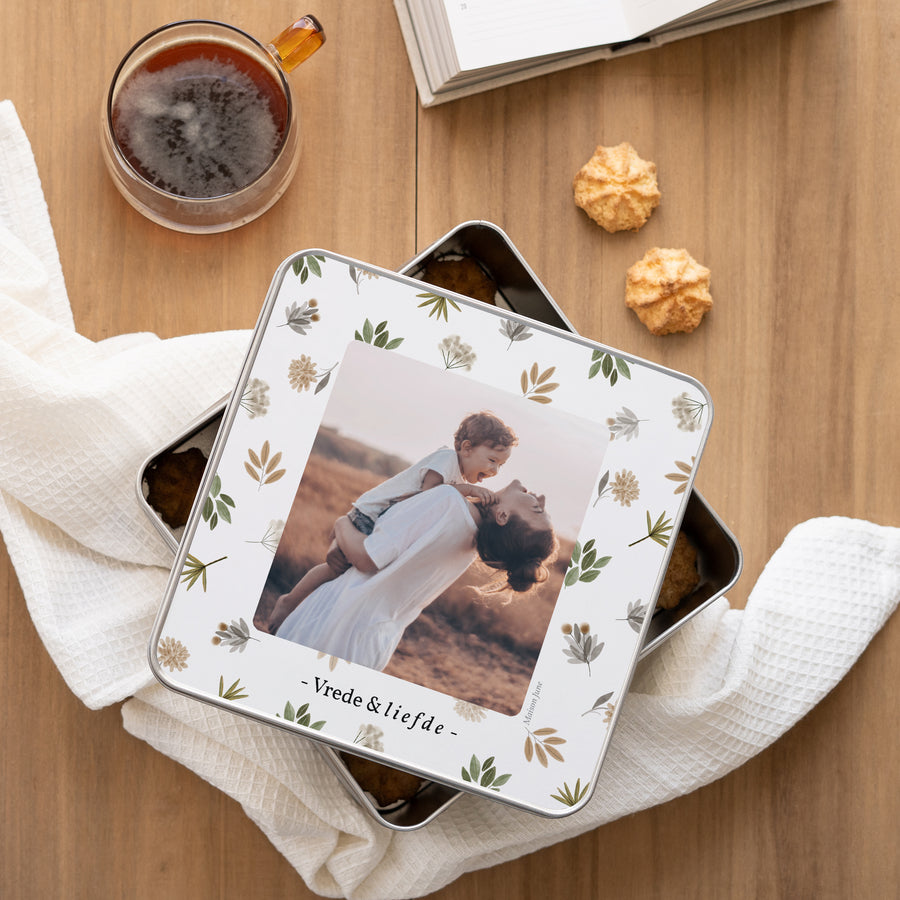 Metalen doos Objecten Vierkant Sweet Christmas Box foto