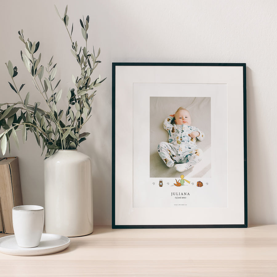 Poster Geboorte Portret De avonturier van de kleine prins foto