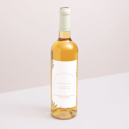 Flesetiket Huwelijk Portret boho boog foto N° 1