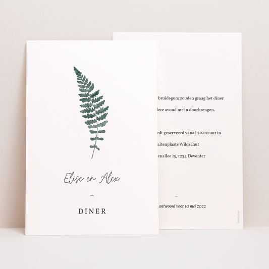 Uitnodigingen Huwelijk Portret Aquarel varen foto