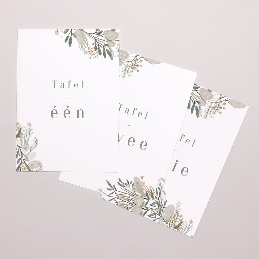 Tafelnummers Huwelijk Rechthoek Kroongeld van de paus foto