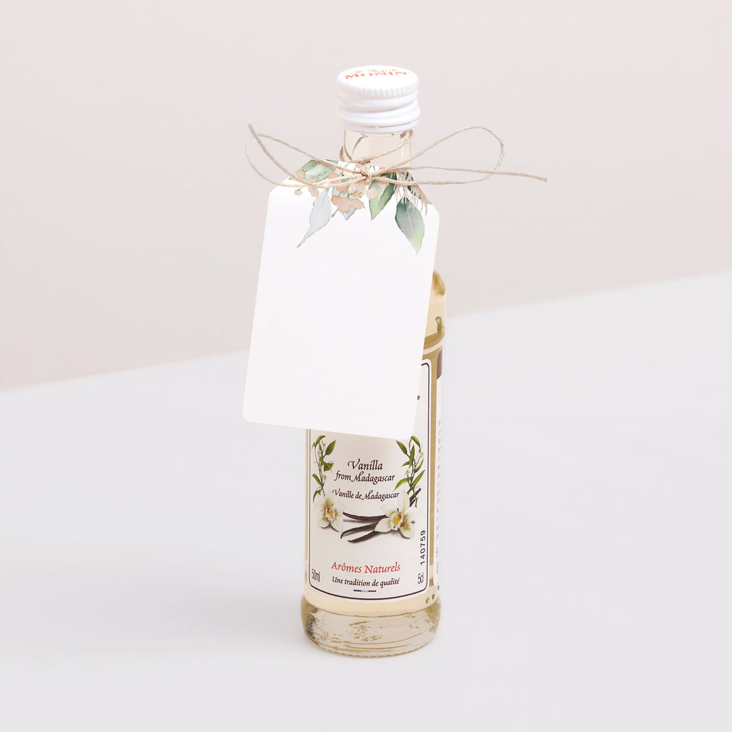 Cadeaulabel Huwelijk Vlag Pastel bloemen foto N° 3