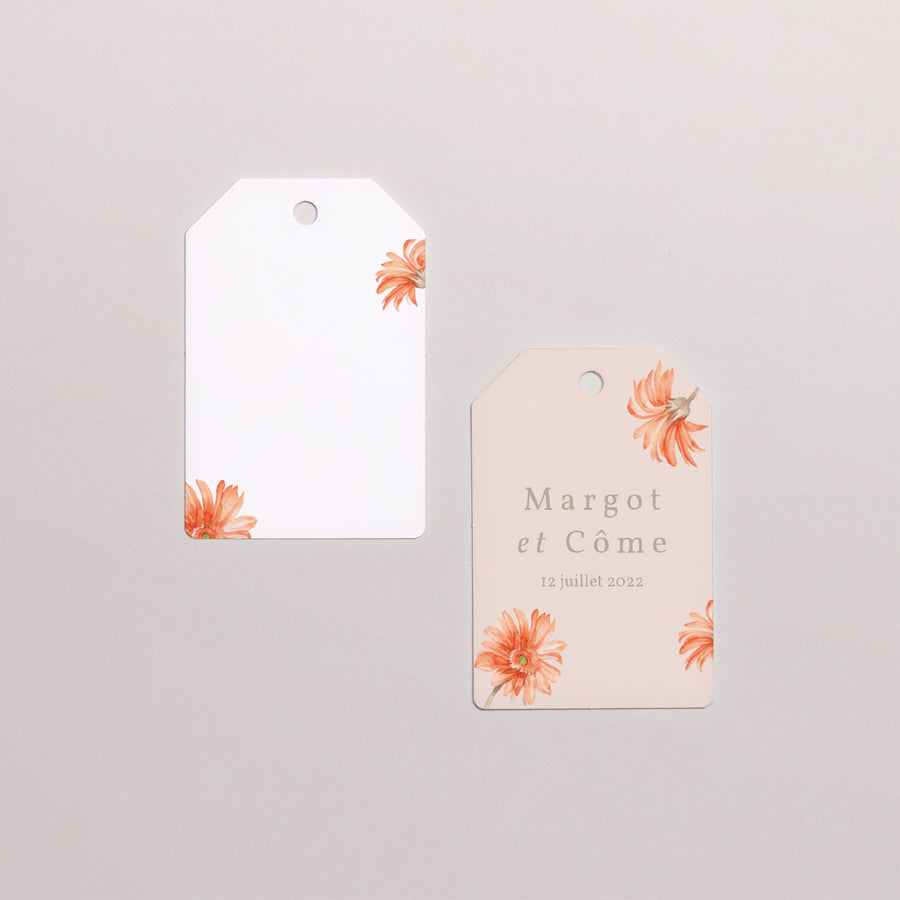Cadeaulabel Huwelijk Vlag Zomerzonnewende krans foto