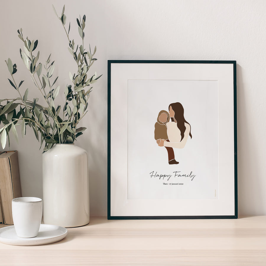 Poster Objecten Portret Moederdagbloemen motief foto