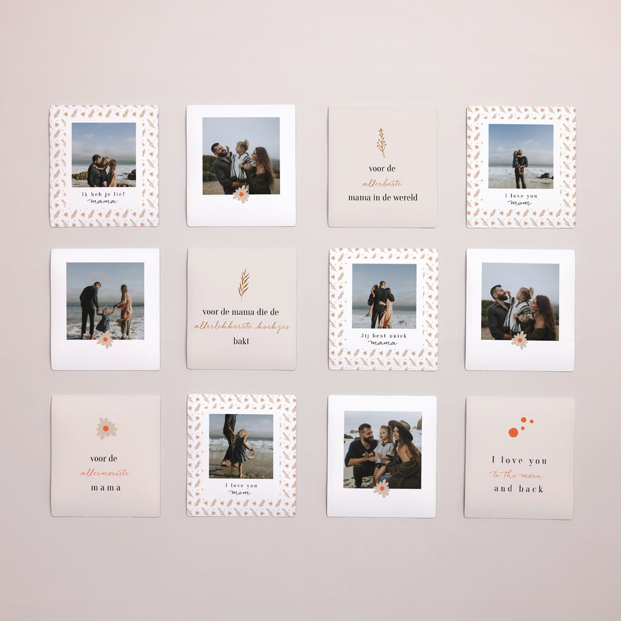 Magneet Objecten Set van 12, magnetisch Moederdagbloemen motief foto