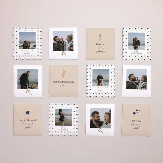 Magneet Objecten Set van 12, magnetisch Vaderdag bloemmotieven foto