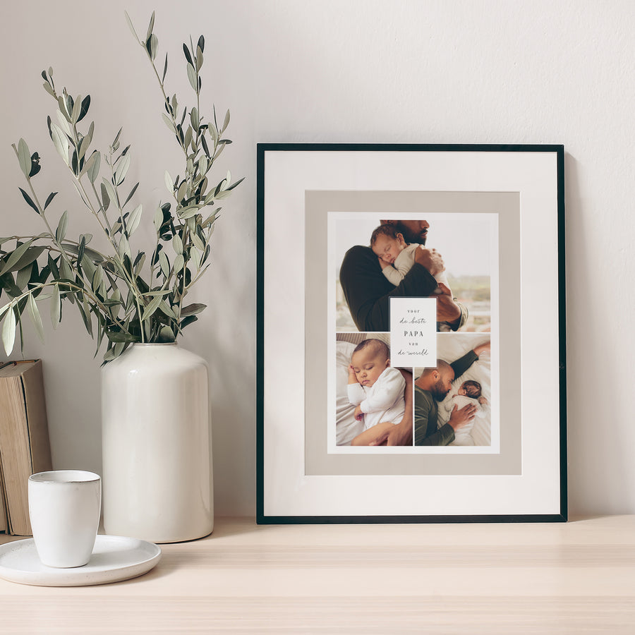 Poster Objecten Portret De beste vader ter wereld foto
