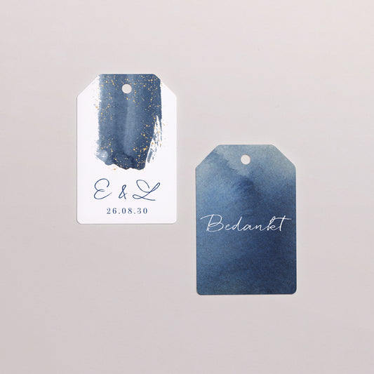 Cadeaulabel Huwelijk Vlag Magische nacht foto