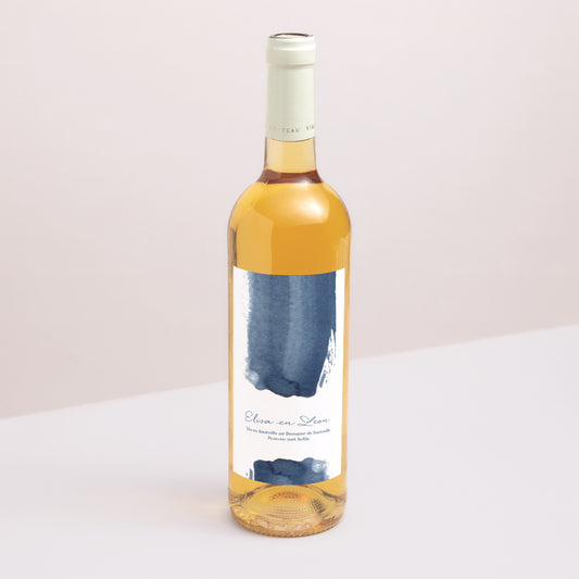 Flesetiket Huwelijk Portret Magische nacht foto