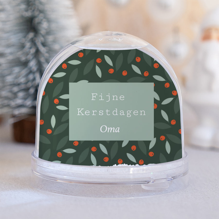 Sneeuwbol Eindejaar Glas Buisson Ardent foto