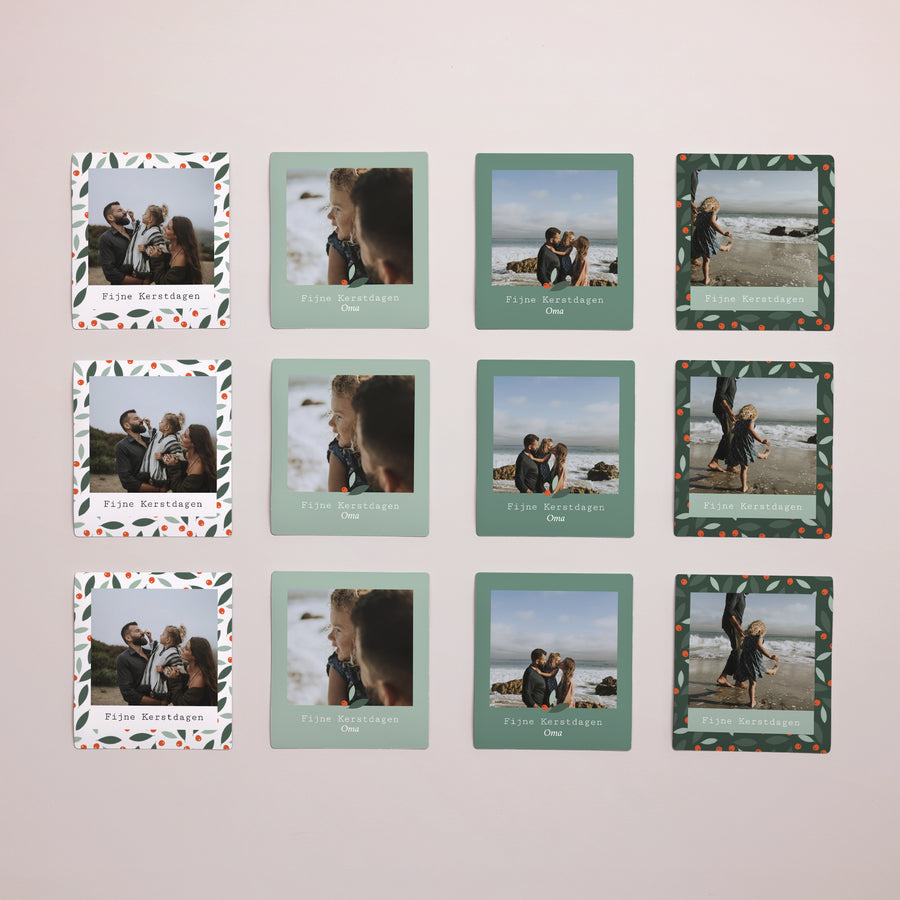 Fotoprint Eindejaar Set van 12, magnetisch Buisson Ardent foto
