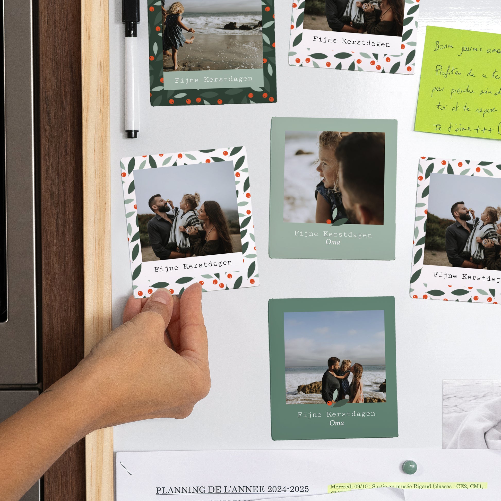 Fotoprint Eindejaar Set van 12, magnetisch Buisson Ardent foto N° 2