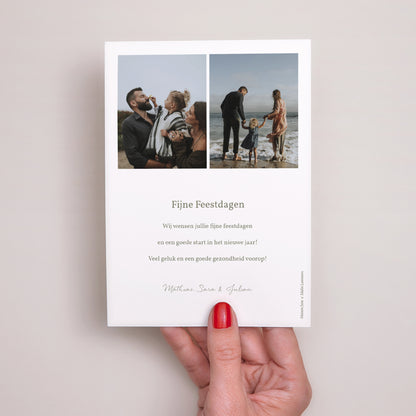 Kerstkaart Eindejaar Sparrenontwerp foto N° 3