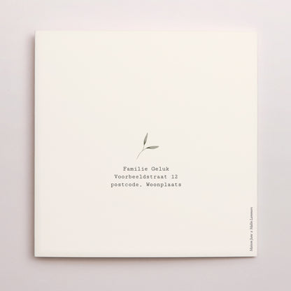 Kerstkaart Eindejaar Dubbel vierluik Kerstmis Kroon V foto N° 3