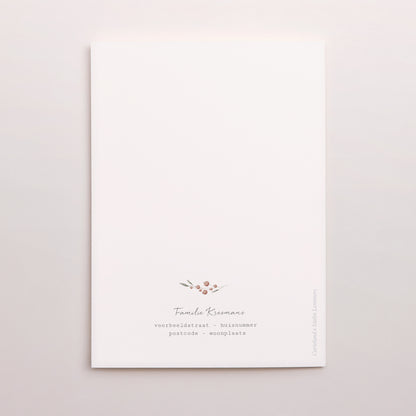 Kerstkaart Eindejaar Portret dubbele vouw Vintage geschenken foto N° 3