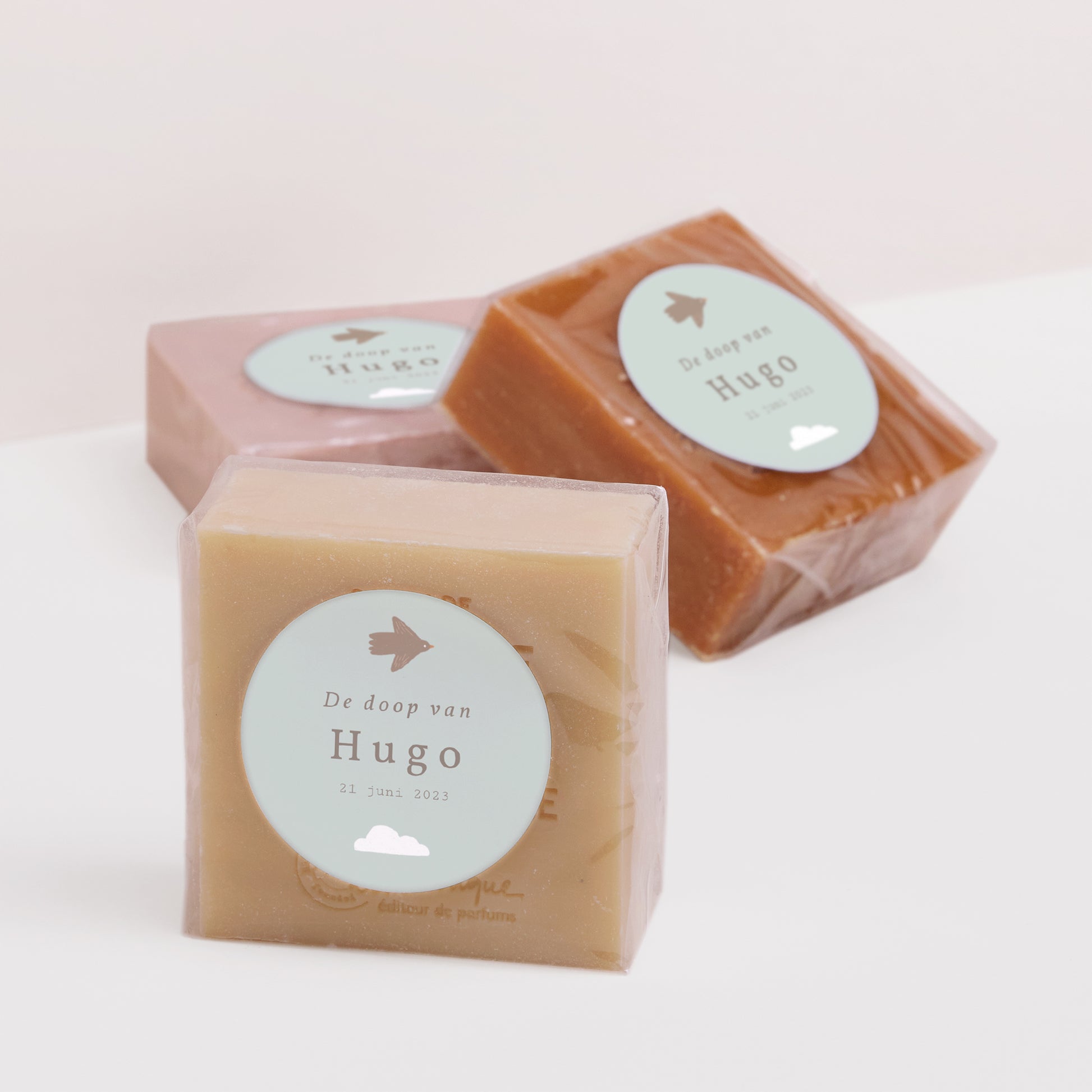 Sticker Doop Cirkel Vogel, wolken en olijftak II foto N° 2