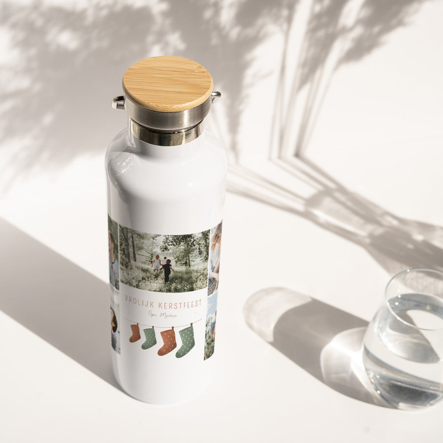 Drinkfles Eindejaar 75 cl Kerstboomtakken foto