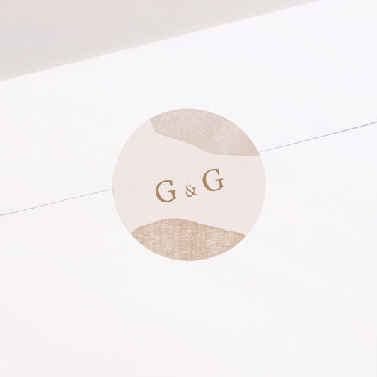 Sticker Huwelijk Cirkel Hart van Toscane foto