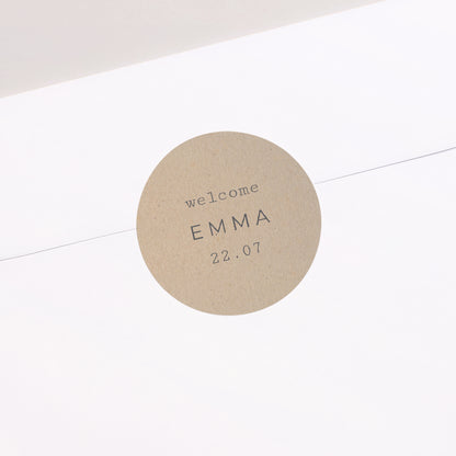 Sticker Geboorte Cirkel Kraft Pictos foto N° 1