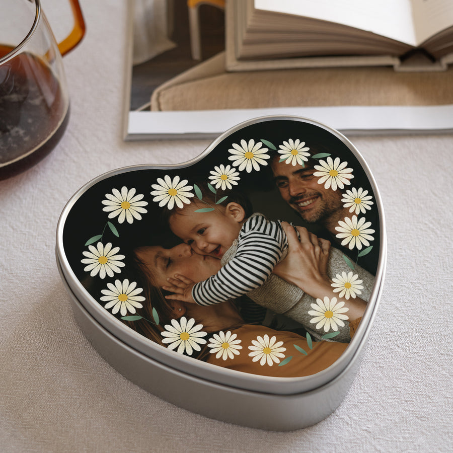 Metalen doos Objecten Hart Ware liefde foto