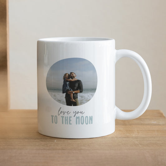 Mok Objecten Wit Naar de maan III foto