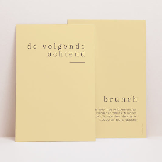 Uitnodigingen Huwelijk Portret Citrusvruchten kleuren foto