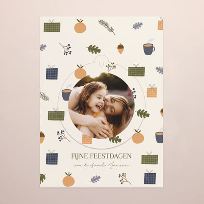 Kerstkaart Eindejaar Afneembaar Kerstgeest II foto N° 2