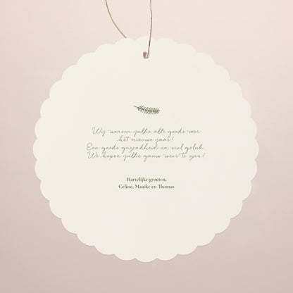 Kerstkaart Eindejaar Om op te hangen. Kerstgeest II foto N° 2