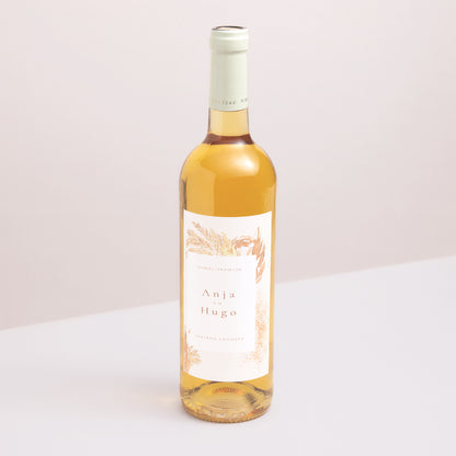 Flesetiket Huwelijk Portret pampa, frame buiten het midden foto N° 1