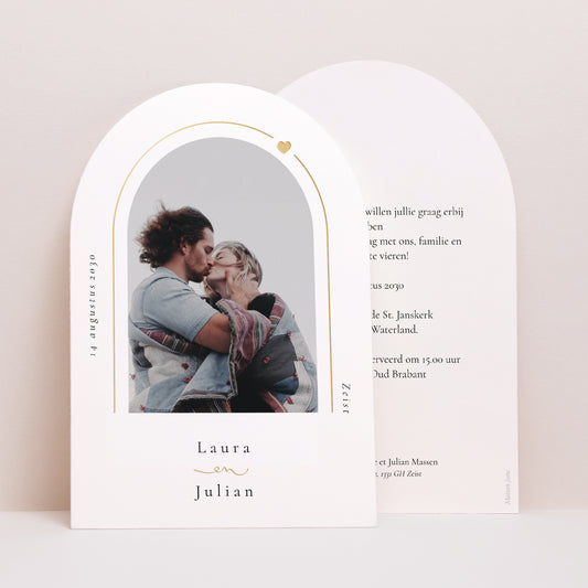 Uitnodigingskaart Huwelijk Archief Oneindige liefde foto