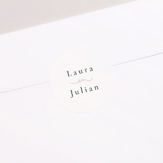 Sticker Huwelijk Cirkel Oneindige liefde foto