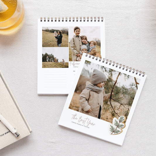 Kalender Eindejaar Bureau, ezel Winterkoekje foto
