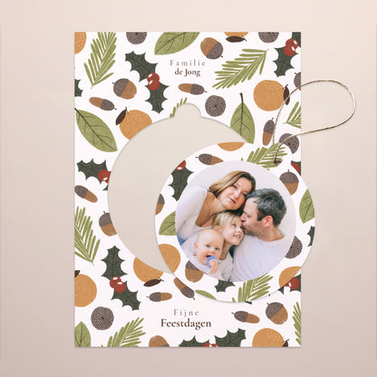 Kerstkaart Eindejaar Afneembaar Winterzonnewende foto N° 1