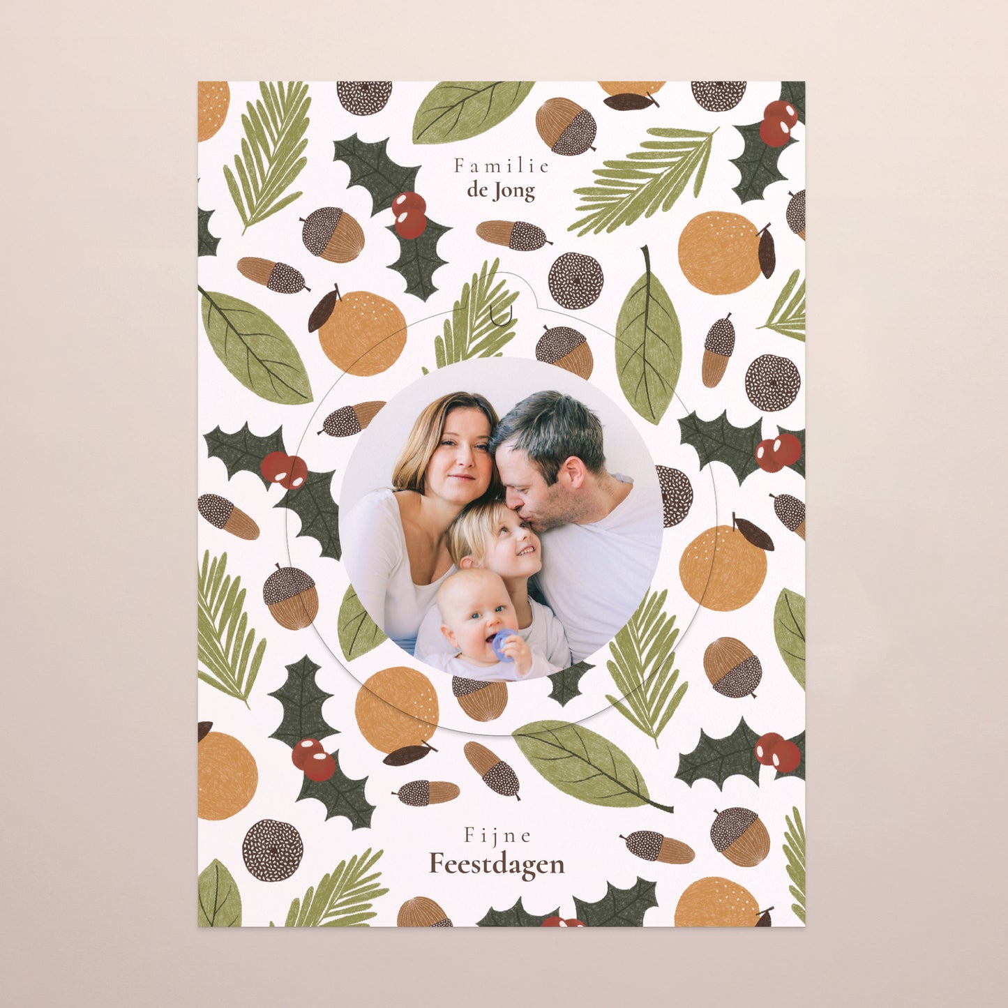 Kerstkaart Eindejaar Afneembaar Winterzonnewende foto N° 2