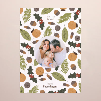 Kerstkaart Eindejaar Afneembaar Winterzonnewende foto N° 2