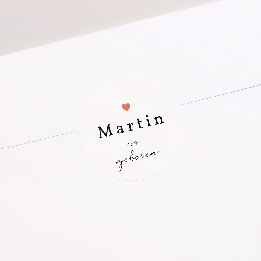 Sticker Geboorte Cirkel Atout Coeur foto