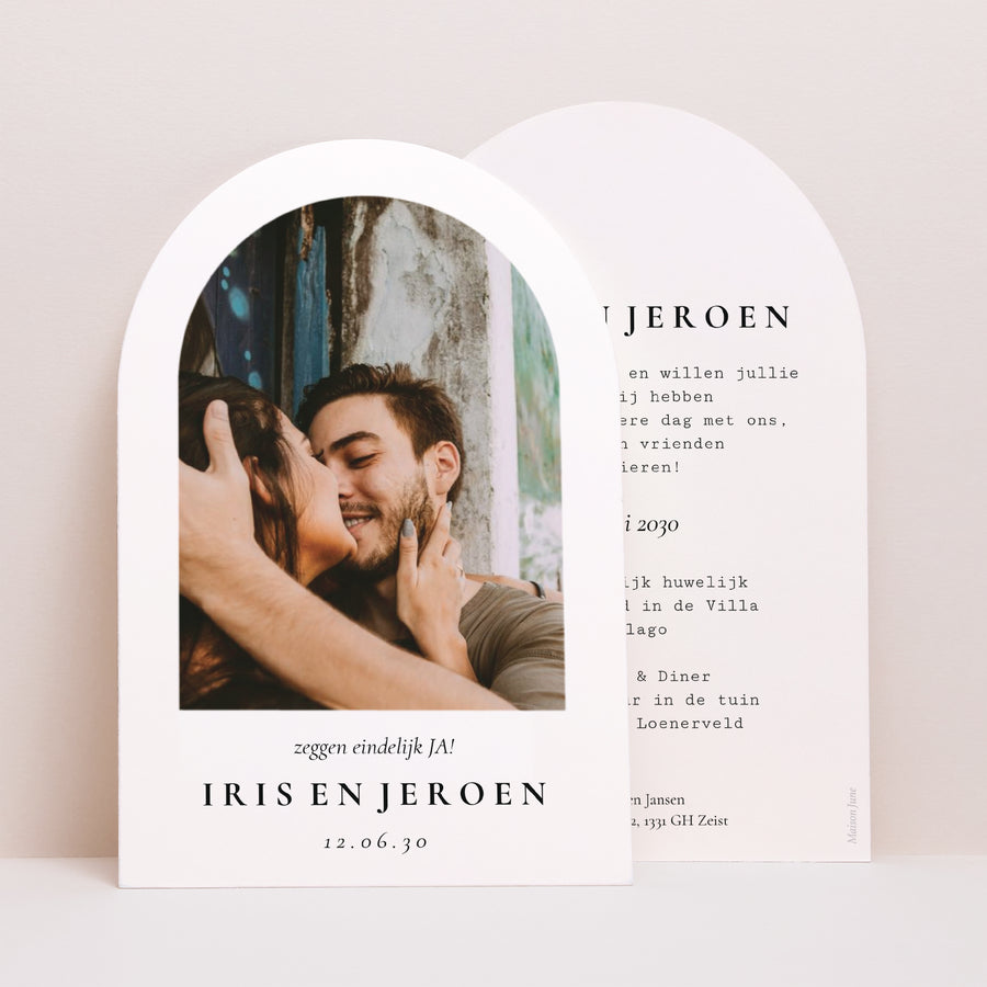 Uitnodigingskaart Huwelijk Archief Foto foto