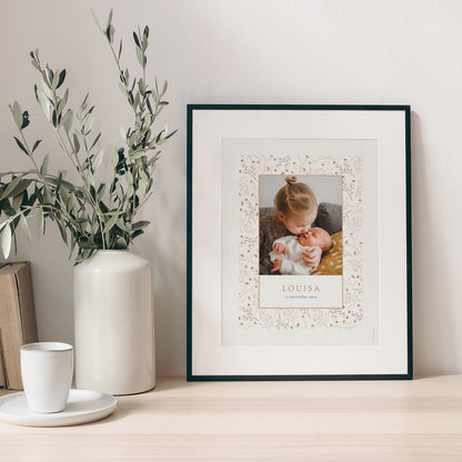 Poster Geboorte Portret Herfstvrijheid foto N° 1
