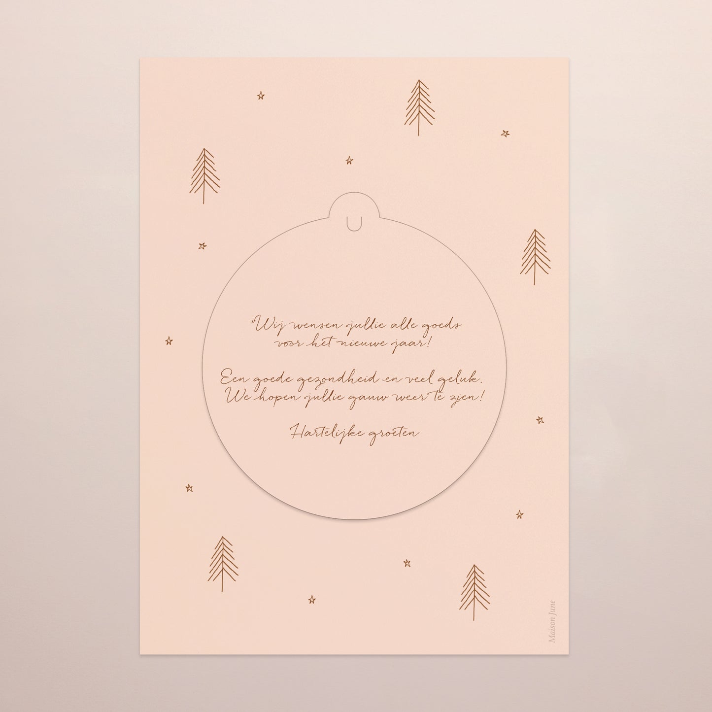 Kerstkaart Eindejaar Afneembaar Winterhuizen foto N° 3