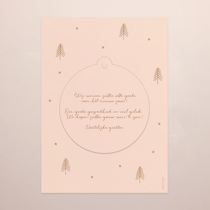 Kerstkaart Eindejaar Afneembaar Winterhuizen foto N° 3